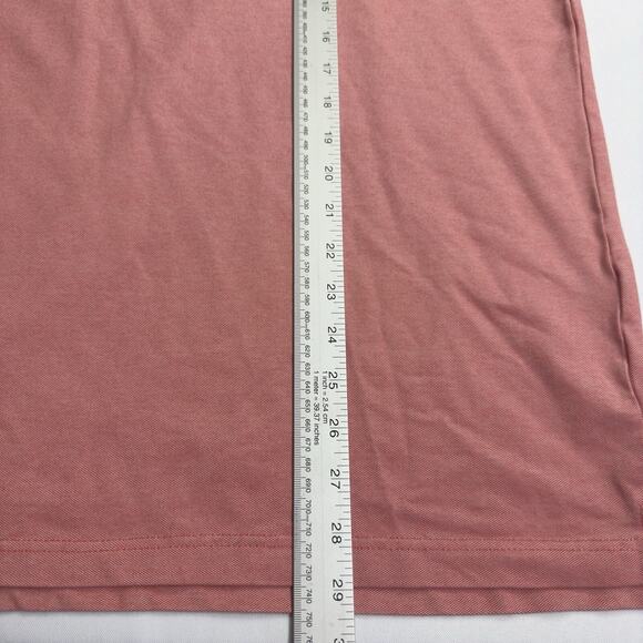 Member's Mark Men's Short Sleeve Stetch Cotton Pique Polo XXL Coral - Picture 4 of 6